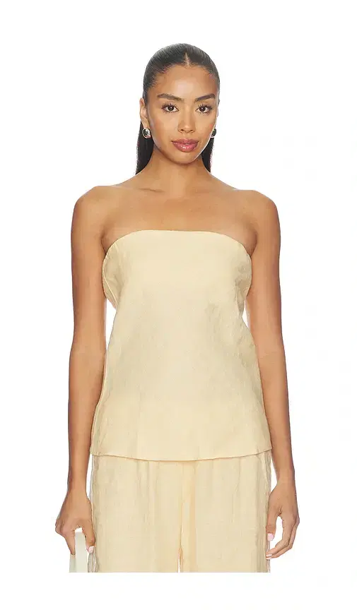 DONNI. The Linen Tube Top