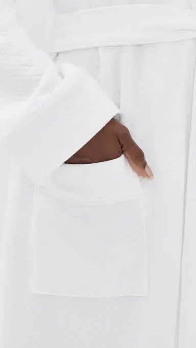 Petite Plume uxe Pima Cotton Ophelia Robe White | Thumbnail 6 Petite Plume uxe Pima Cotton Ophelia Robe White | Thumbnail 6