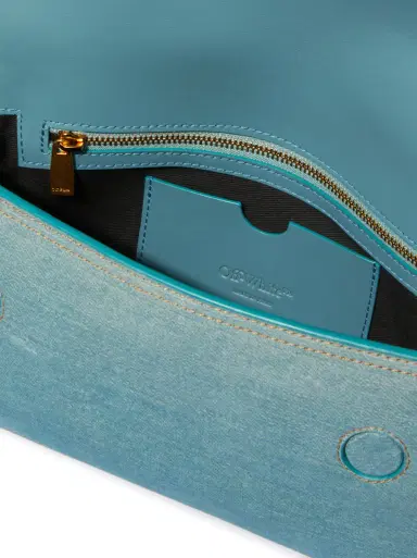 Off-White Binder Soft M Denim Leather Light Blue | Thumbnail 6