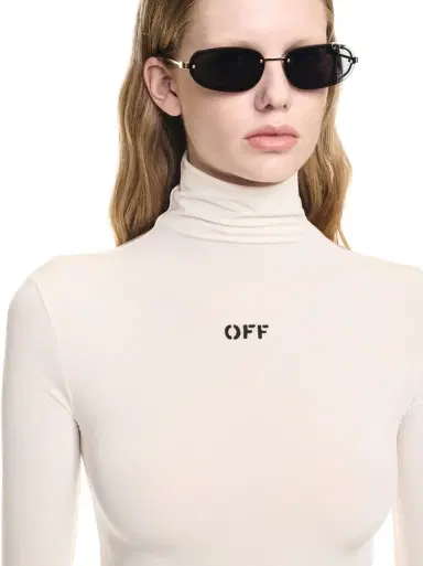 Off-White White Off Stamp Second Skin L/S Turtleneck | Thumbnail 5