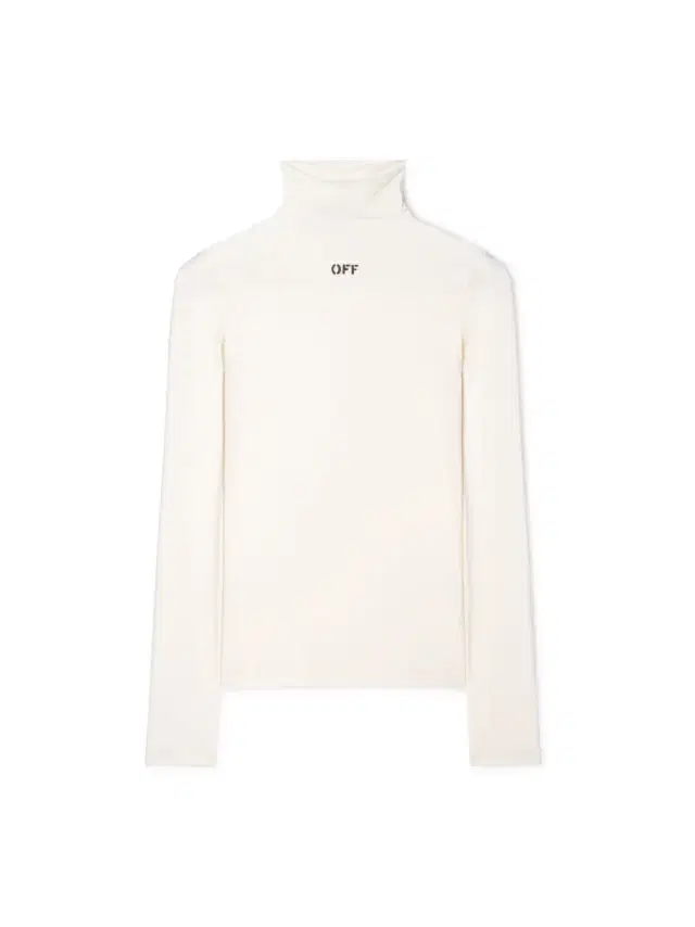 Off-White White Off Stamp Second Skin L/S Turtleneck
