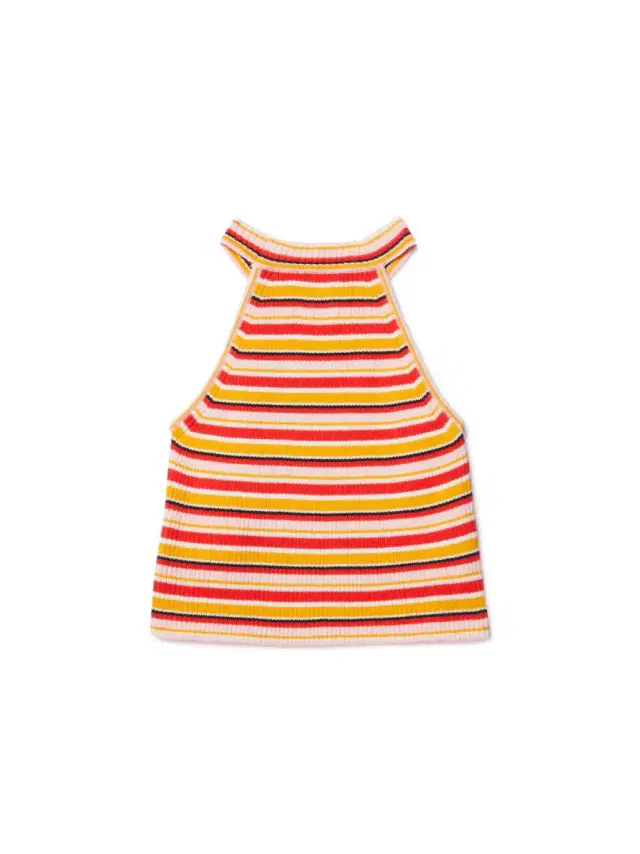 Off-White Stamp Ribbed Knit Top