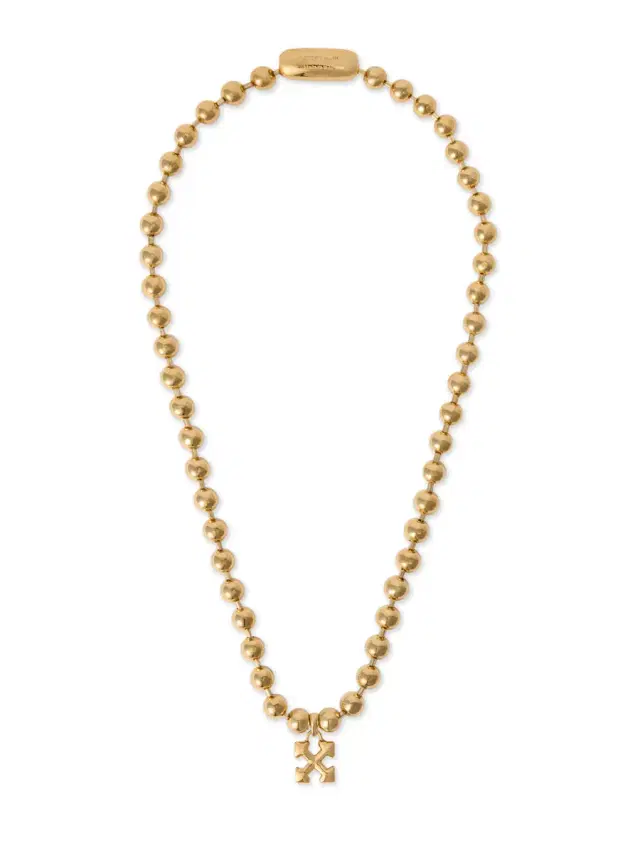 Off-White Arrow Ballchain Necklace