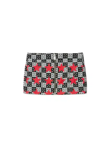 Off-White Printed Star Denim Skirt | Thumbnail 1