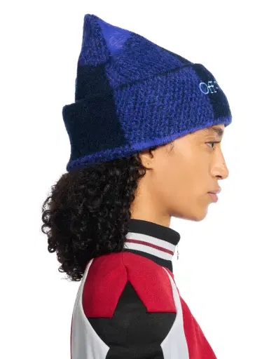 Off-White Bookish Check Beanie | Thumbnail 4 Off-White Bookish Check Beanie | Thumbnail 4