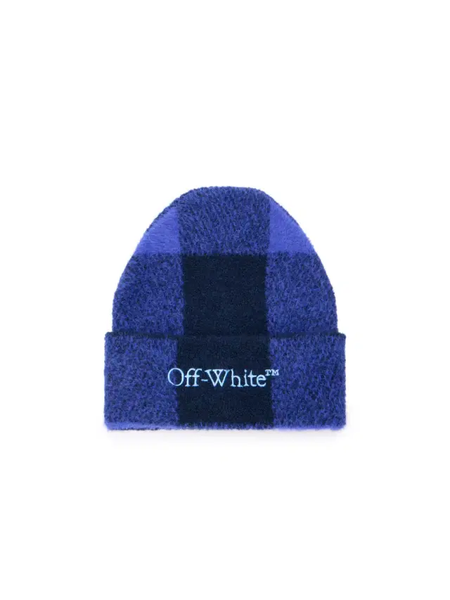 Off-White Bookish Check Beanie