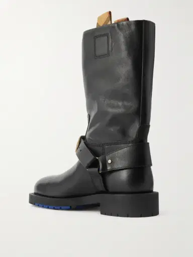 Burberry Buckled Leather Boots | Thumbnail 3 Burberry Buckled Leather Boots | Thumbnail 3