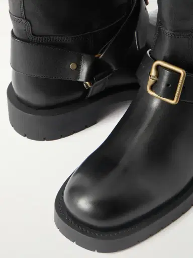 Burberry Buckled Leather Boots | Thumbnail 4 Burberry Buckled Leather Boots | Thumbnail 4