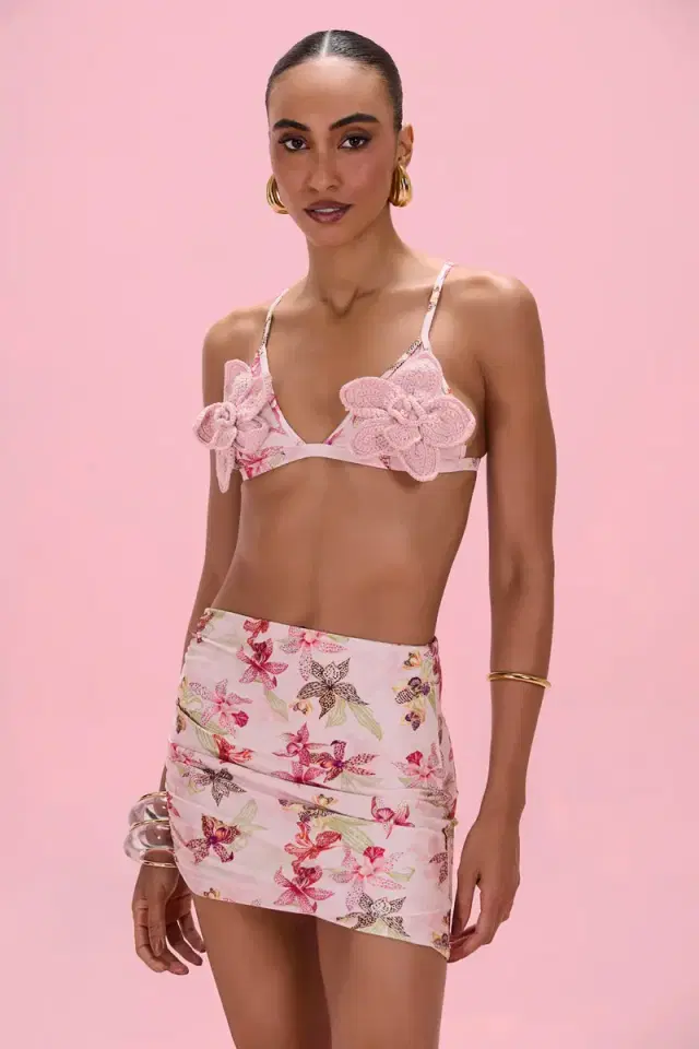 PatBo ORCHID BLOOM MINI SKIRT