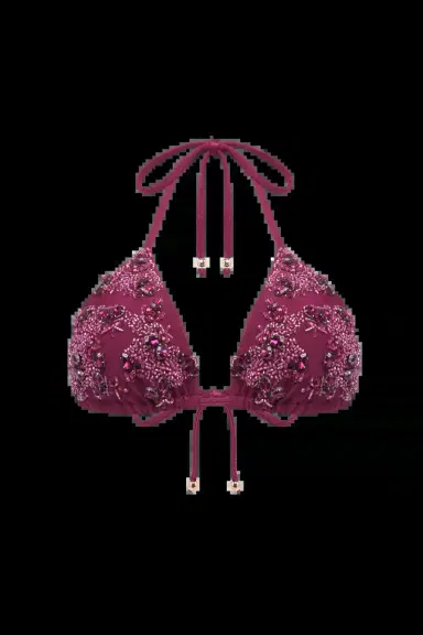 PatBo PETAL SHEEN BEADED BIKINI TOP | Thumbnail 2 PatBo PETAL SHEEN BEADED BIKINI TOP | Thumbnail 2
