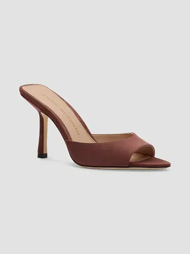Stuart Weitzman Women's Lexington 85MM Suede Stiletto Mules | Thumbnail 2