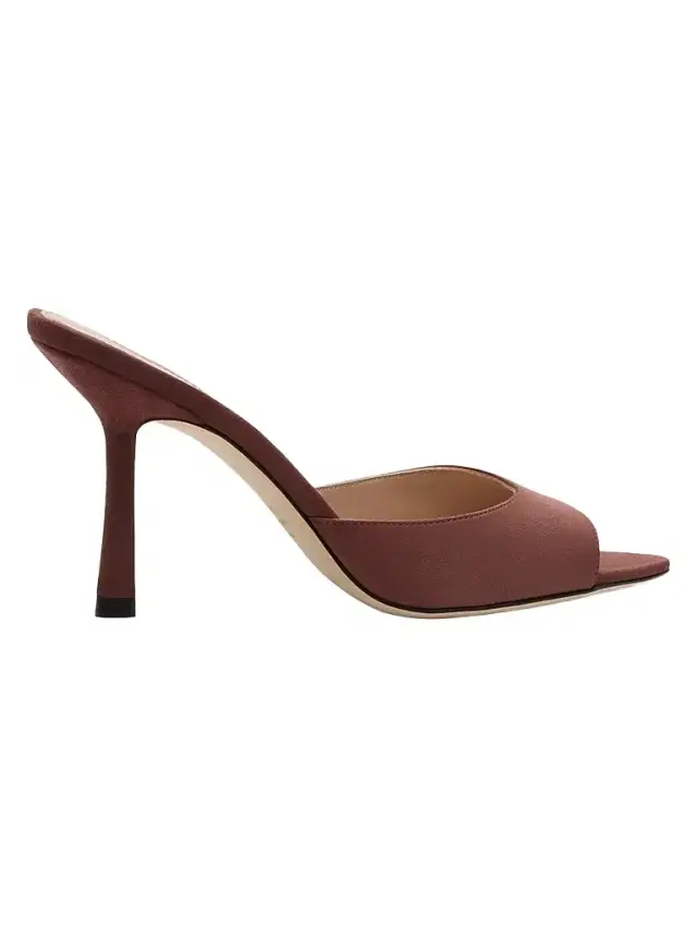 Stuart Weitzman Women's Lexington 85MM Suede Stiletto Mules - Brownstone