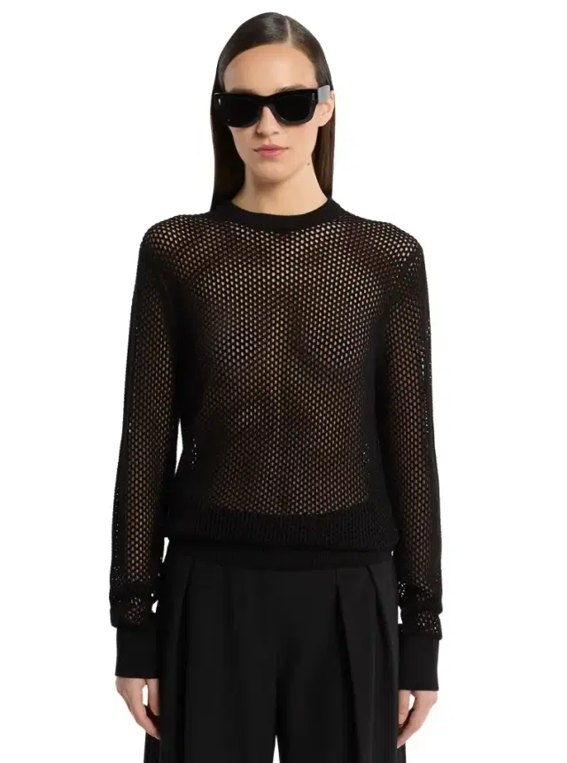 Silk Mesh Sweater