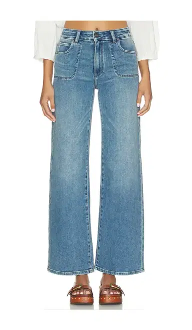 PAIGE Anessa With Rounded Stitch Though Pockets Jean | Thumbnail 1