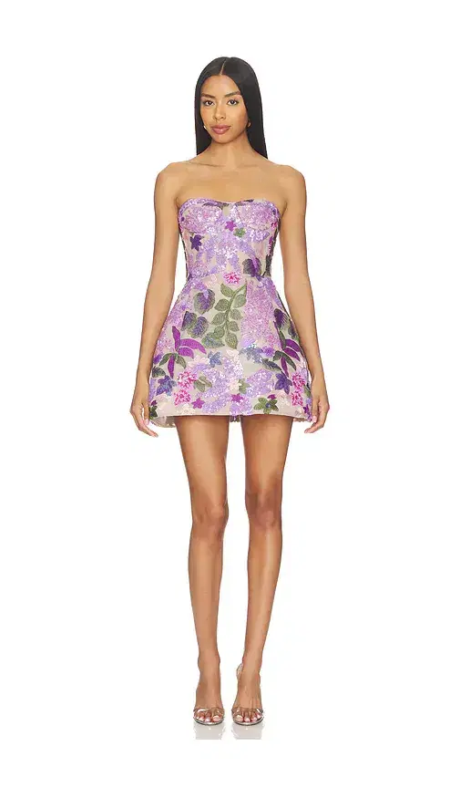 Bronx Banco Olivia Sequin Maraya Strapless Mini Dress