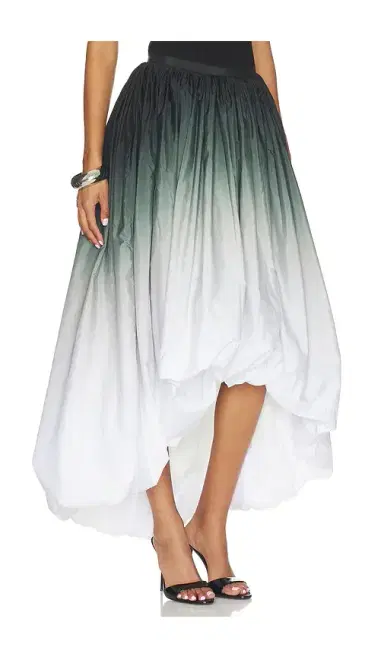 Norma Kamali Hi Low Bubble Skirt | Thumbnail 2 Norma Kamali Hi Low Bubble Skirt | Thumbnail 2