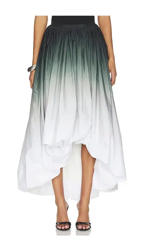 Norma Kamali Hi Low Bubble Skirt