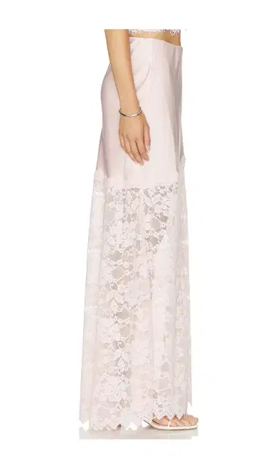 Generation Love Perrine Lace Combo Satin Skirt | Thumbnail 3 Generation Love Perrine Lace Combo Satin Skirt | Thumbnail 3