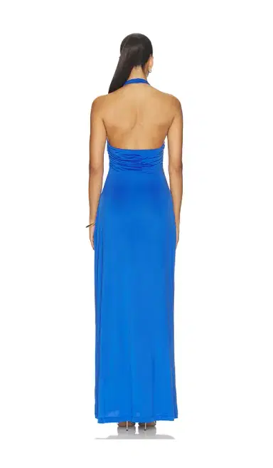 ROAME. Sawyer Cupro Halter Dress | Thumbnail 3