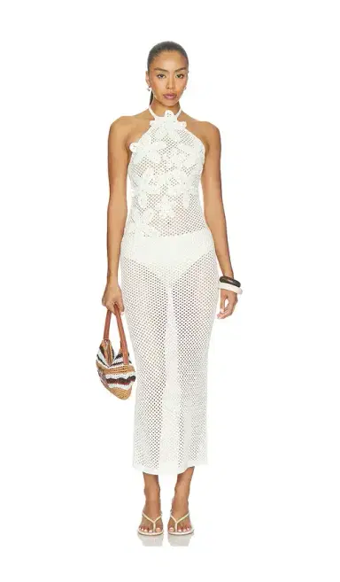 MORE TO COME Rooney Crochet Maxi Dress | Thumbnail 1