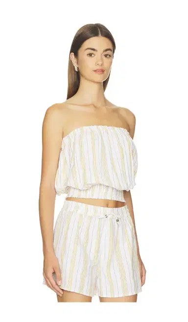Bobi Smocked Tube Top | Thumbnail 2 Bobi Smocked Tube Top | Thumbnail 2