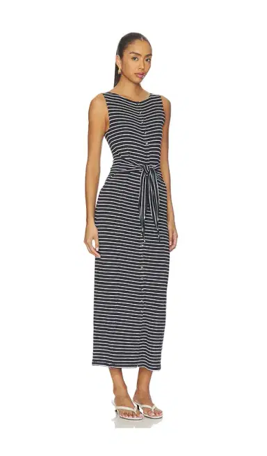 rag & bone The Knit Button Tie Stripe Dress | Thumbnail 2