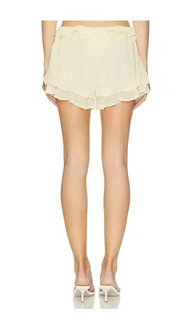 Milkwhite Ruffle Mini Short | Thumbnail 4