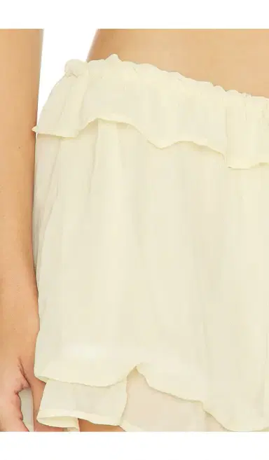 Milkwhite Ruffle Mini Short | Thumbnail 6