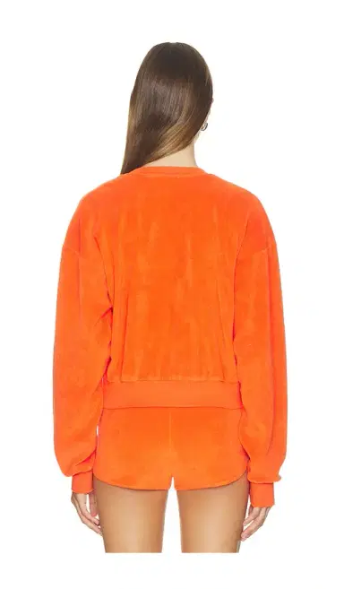 ÉTERNE Cropped V-Neck Sweatshirt | Thumbnail 3
