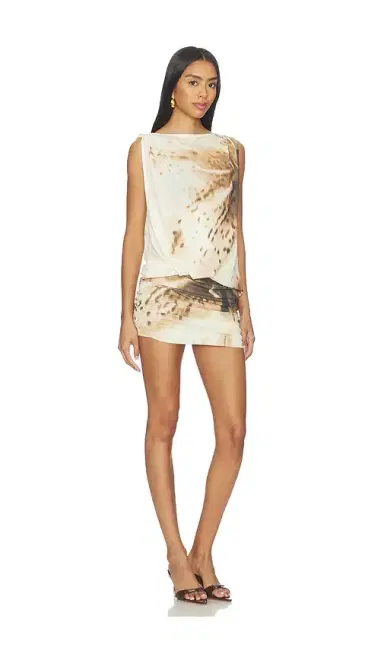 SOVERE Odette Drape Mini Dress | Thumbnail 2