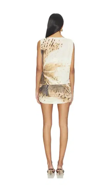 SOVERE Odette Drape Mini Dress | Thumbnail 4