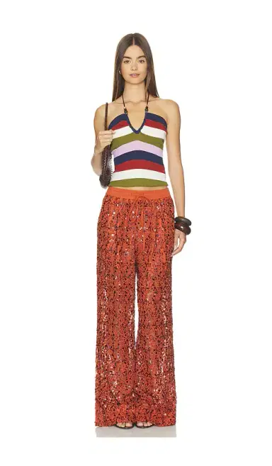 Essentiel Antwerp Jenims Lace Sequin Pants | Thumbnail 5 Essentiel Antwerp Jenims Lace Sequin Pants | Thumbnail 5