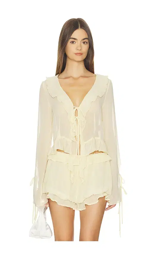 Ruffle Long Sleeve Shirt