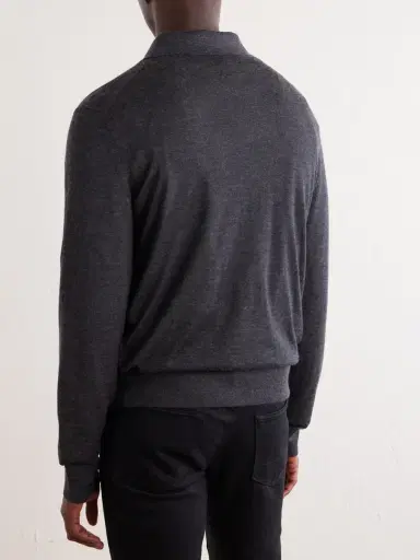 Tom Ford Cashmere and Silk-Polo Shirt - Men | Thumbnail 4