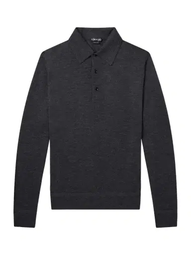 Tom Ford Cashmere and Silk-Polo Shirt - Men | Thumbnail 1