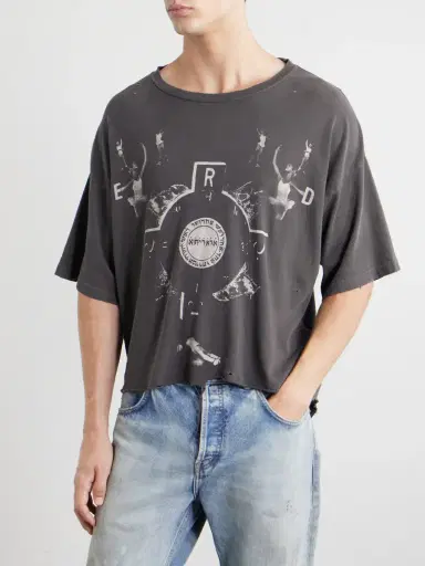 Enfants Riches Déprimés Bed Of Nails Distressed Printed Cotton-Jersey T-Shirt - Men | Thumbnail 3