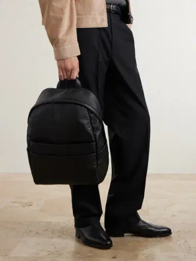 Canali Full-Grain Leather Backpack - Men | Thumbnail 2 Canali Full-Grain Leather Backpack - Men | Thumbnail 2