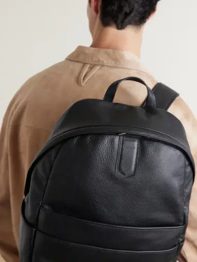 Canali Full-Grain Leather Backpack - Men | Thumbnail 5 Canali Full-Grain Leather Backpack - Men | Thumbnail 5