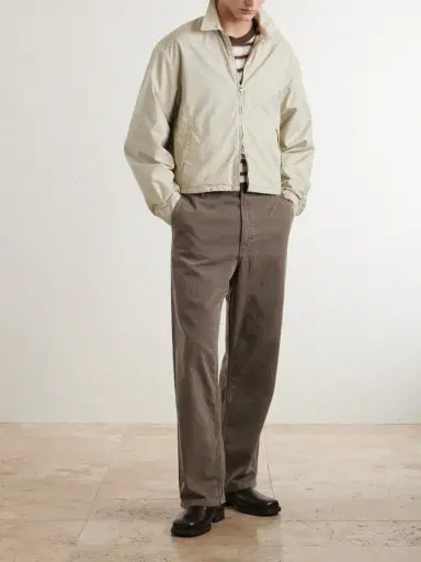 Jeanerica Genua Wide-Leg Herringbone Cotton-Blend Trousers - Men | Thumbnail 2 Jeanerica Genua Wide-Leg Herringbone Cotton-Blend Trousers - Men | Thumbnail 2
