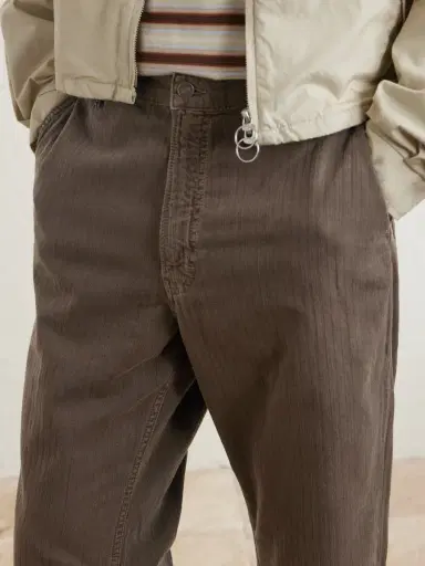 Jeanerica Genua Wide-Leg Herringbone Cotton-Blend Trousers - Men | Thumbnail 5 Jeanerica Genua Wide-Leg Herringbone Cotton-Blend Trousers - Men | Thumbnail 5