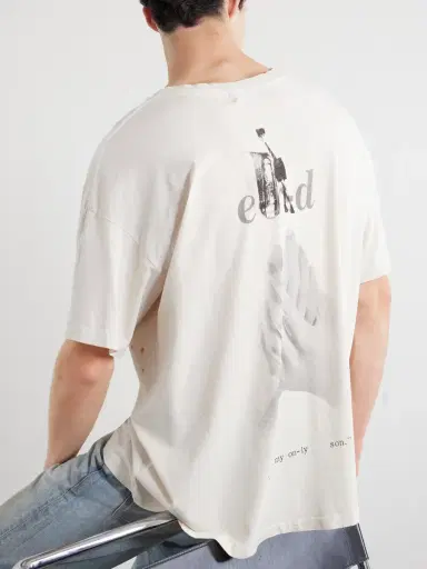 Enfants Riches Déprimés Only Son Distressed Printed Cotton-Jersey T-Shirt - Men | Thumbnail 5