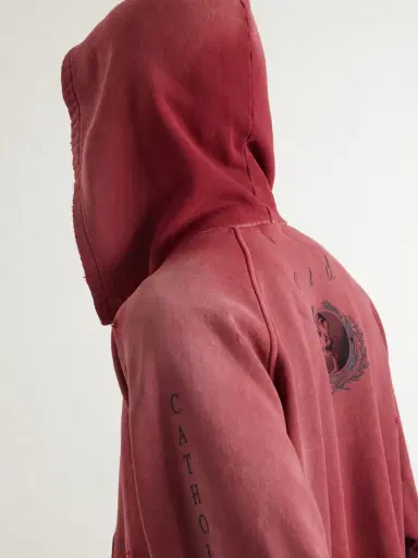 Enfants Riches Déprimés Oklahoma City Church Afterhood Distressed Printed Cotton-Jersey Hoodie - Men | Thumbnail 6 Enfants Riches Déprimés Oklahoma City Church Afterhood Distressed Printed Cotton-Jersey Hoodie - Men | Thumbnail 6