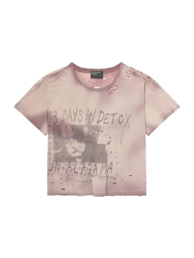 13 Day in Detox Distressed Printed Cotton-Jersey T-Shirt - Men