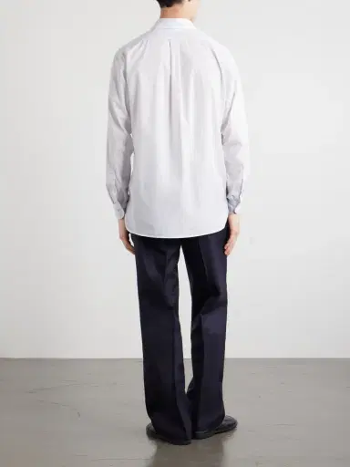Lardini Striped Cotton Shirt - Men | Thumbnail 4 Lardini Striped Cotton Shirt - Men | Thumbnail 4