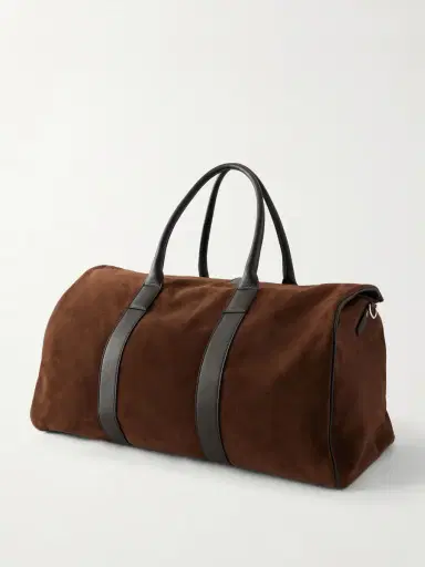 Canali Leather-Trimmed Suede tote - Men | Thumbnail 4 Canali Leather-Trimmed Suede tote - Men | Thumbnail 4