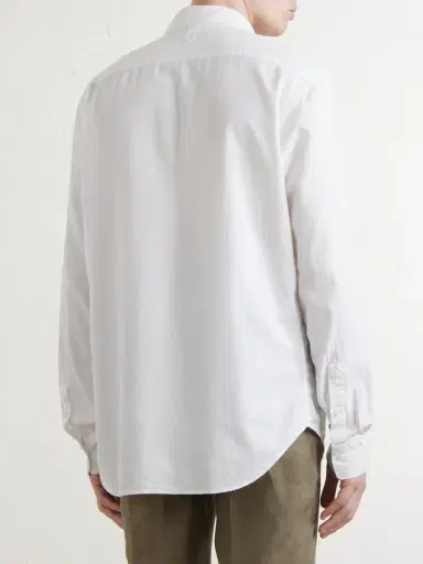 Canali Garment-Dyed Cotton Shirt - Men | Thumbnail 4 Canali Garment-Dyed Cotton Shirt - Men | Thumbnail 4