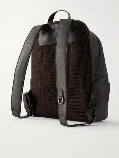 Canali Full-Grain Leather Backpack - Men | Thumbnail 4 Canali Full-Grain Leather Backpack - Men | Thumbnail 4