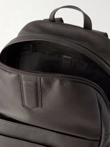 Canali Full-Grain Leather Backpack - Men | Thumbnail 6 Canali Full-Grain Leather Backpack - Men | Thumbnail 6