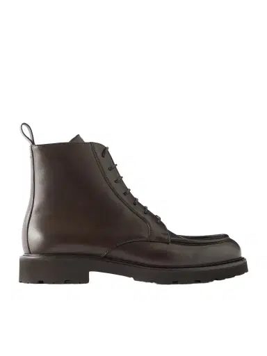 Canali Leather Lace-Up Boots - Men | Thumbnail 1