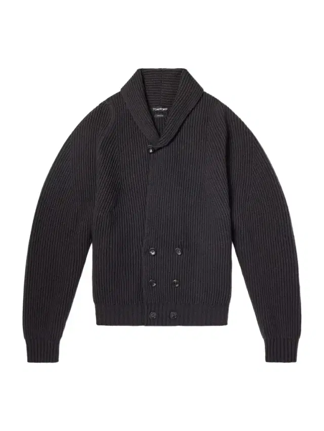 Tom Ford Double-Breasted Ribbed Cashmere and Wool-Blend Cardigan - Men
